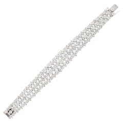 HARRY WINSTON 3 Row Diamond Bracelet