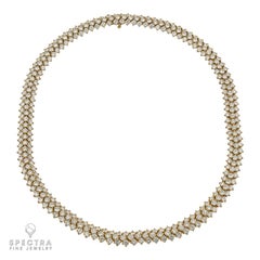 Harry Winston 33.39 cts. Diamond Necklace in 18k Yellow Gold