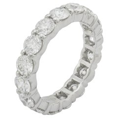 Harry Winston 3.68 carat round brilliant cut diamond platinum eternity band