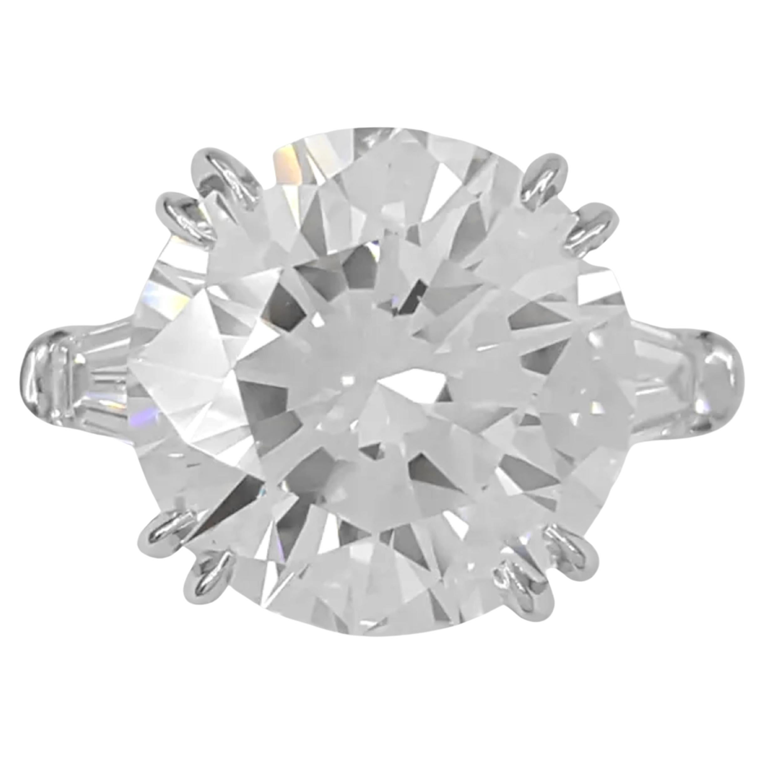 Harry Winston 4.49 Ct. Round Diamond Ring For Sale