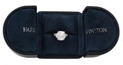 Harry Winston 5.02 Carat Cushion Cut Diamond Engagement Ring