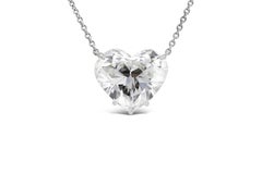 Harry Winston 5.63 Carat Heart Shaped Diamond Pendant