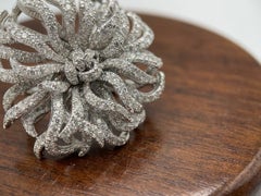 Harry Winston 6.50 Carat Diamond Flower Platinum Brooch