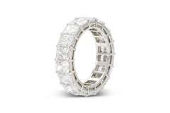 Harry Winston 7.42 Carat Radiant Cut Diamond Band