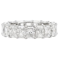 Harry Winston 7.42 Carat Radiant Cut Diamond Band