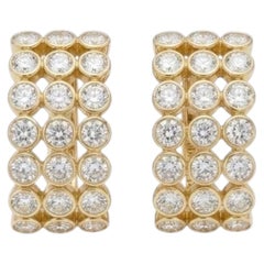 Harry Winston - Boucles d'oreilles en or jaune 18 carats avec diamants de 8,15 carats