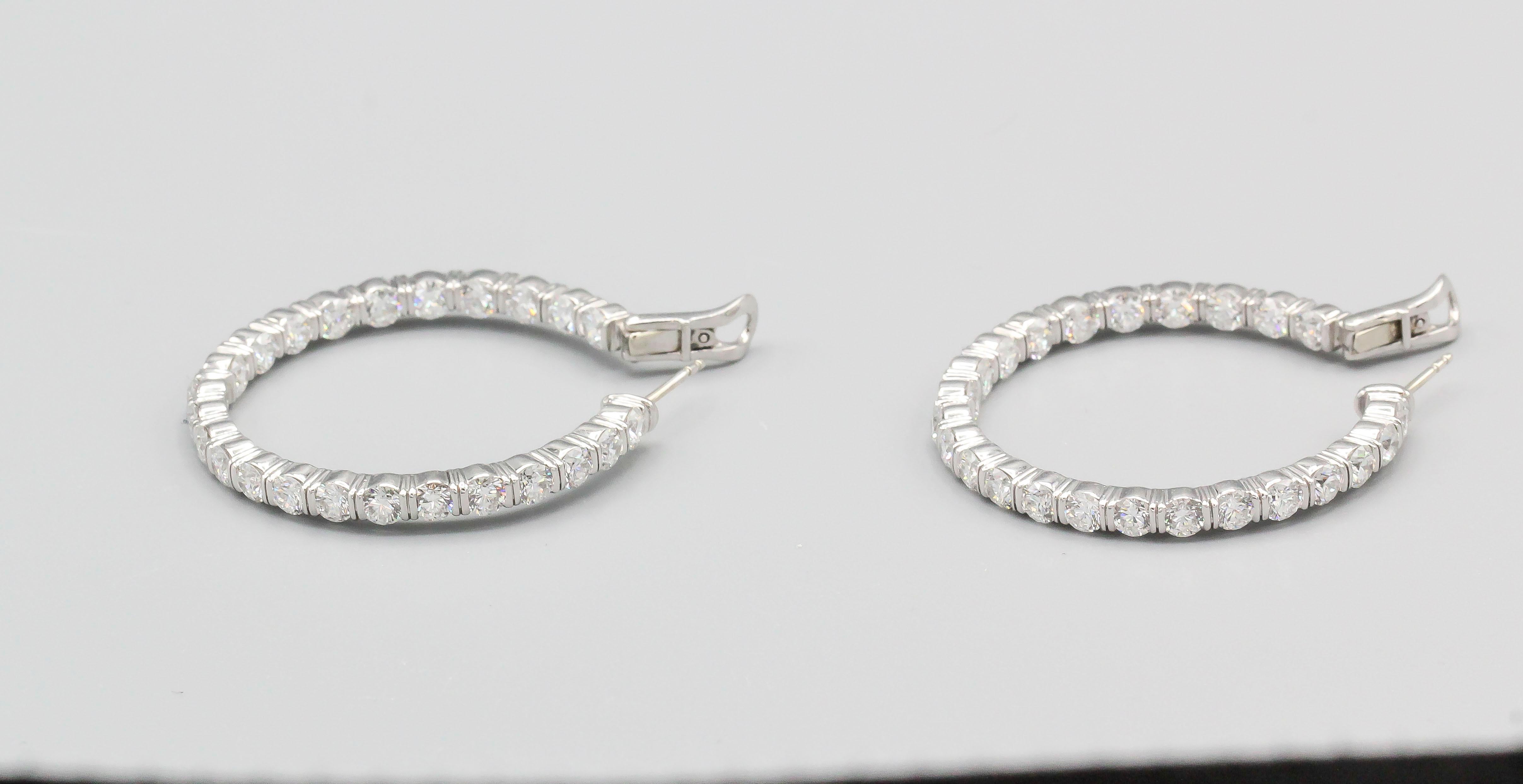 harry winston diamond hoop earrings