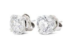 Harry Winston 8.40 Carat Diamond Stud Earrings