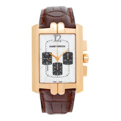 Harry Winston AVENUE 18k rose gold Automatic Wristwatch Ref 330/MCA