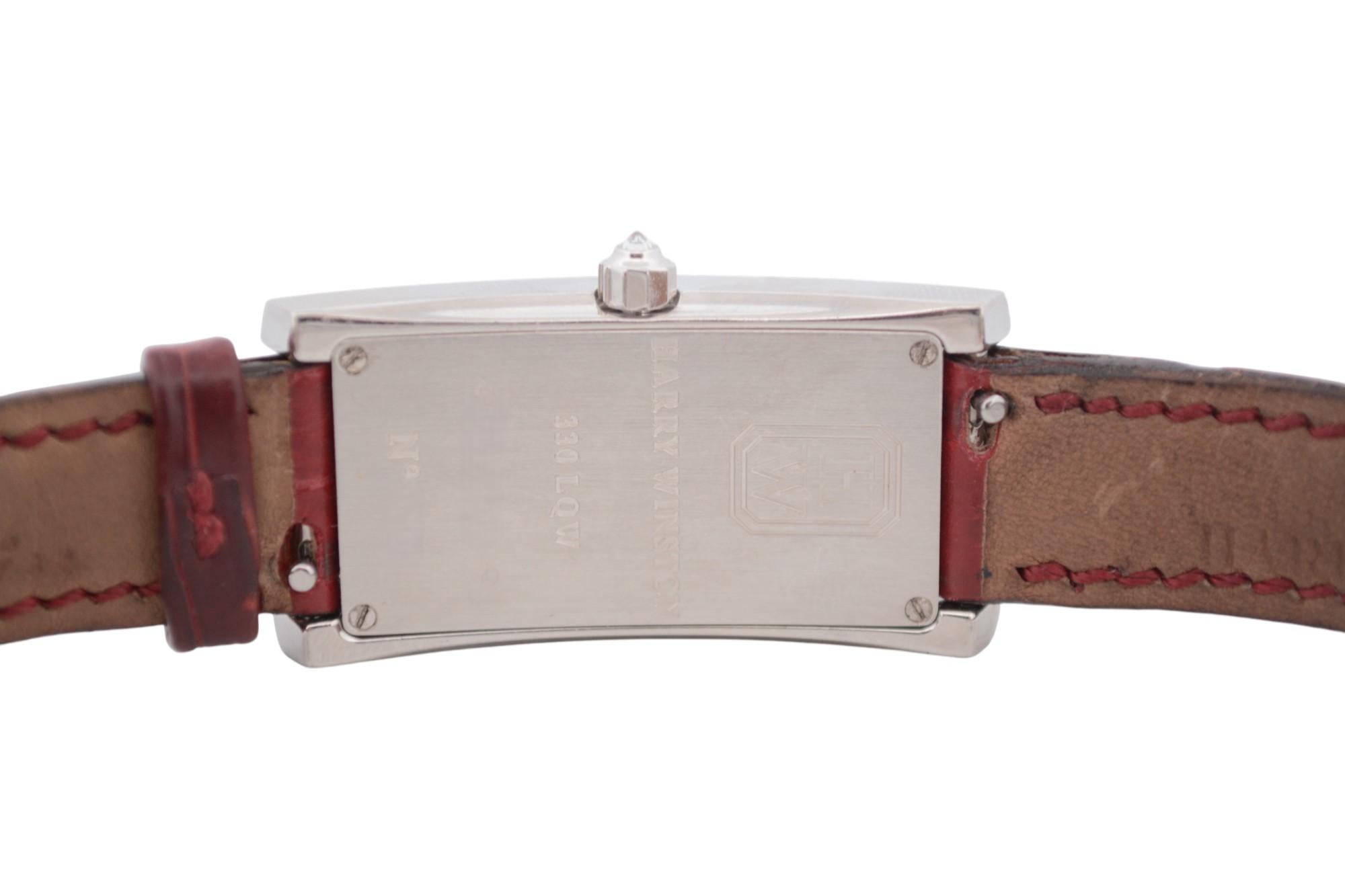 Harry Winston Avenue C 39x19mm Or blanc Nacre Diamants Quartz Ref : 3 en vente 6