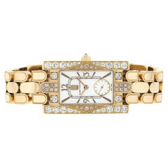 Harry Winston Avenue Classic 18k Rose Gold Pink White Diamond Watch Ref. 310LQR
