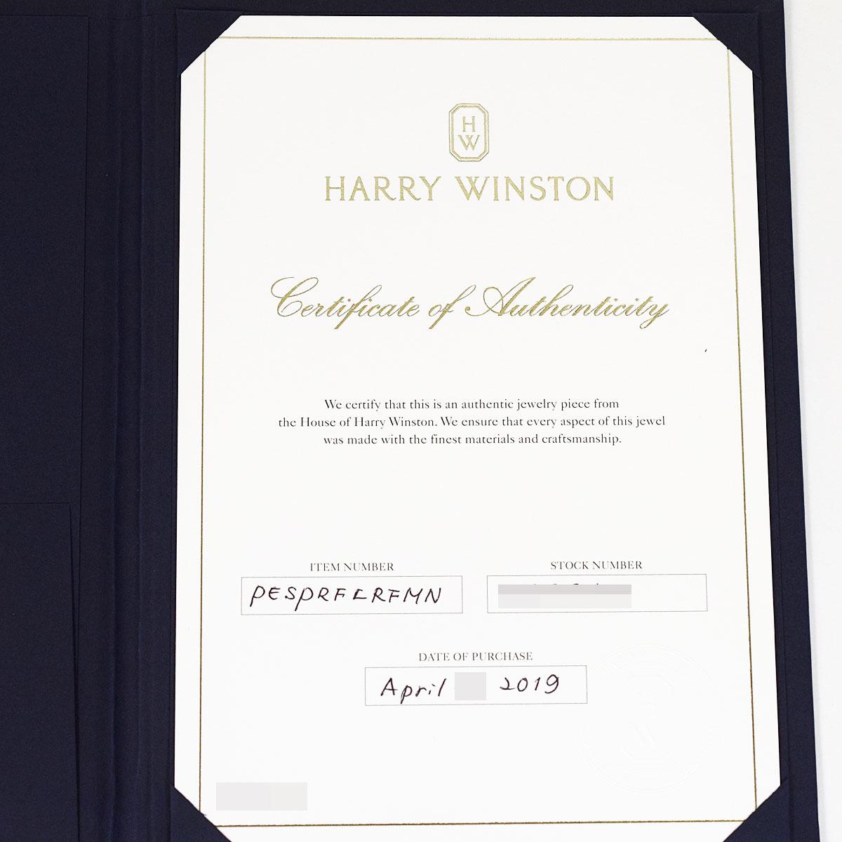 Harry Winston Blue Sapphire Diamond Platinum Forget Me Not HW Pendant Necklace 1