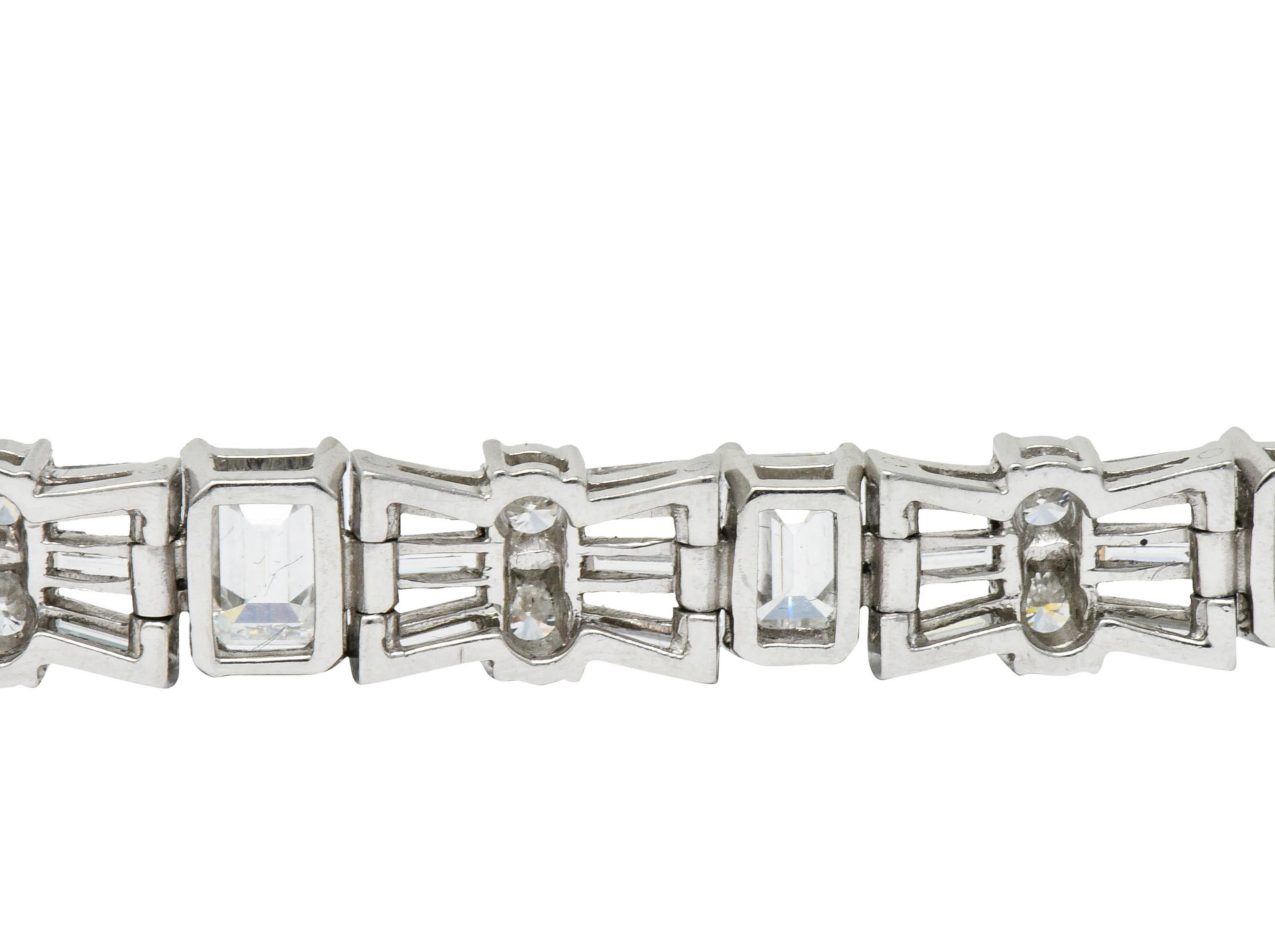 Harry Winston by Jacques Timey 20.52 Carat Emerald Cut Diamond Platinum Bracelet 2