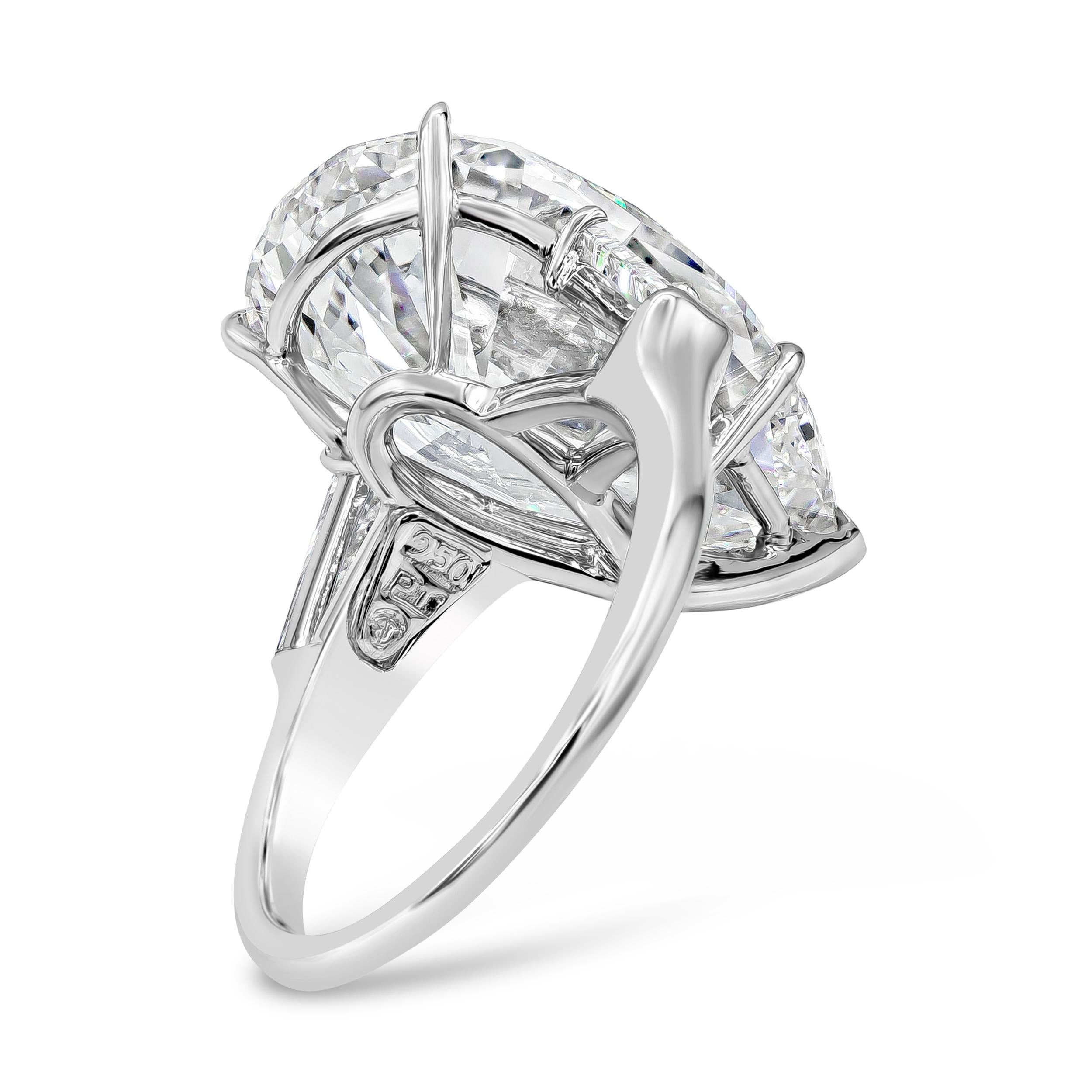 Harry Winston by Jacques Timey Pear Shape Diamond ThreeStone