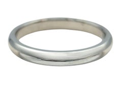 Harry Winston 'Classic Bands' 3 mm Unisex Wedding Band Ring in Polished Platinum