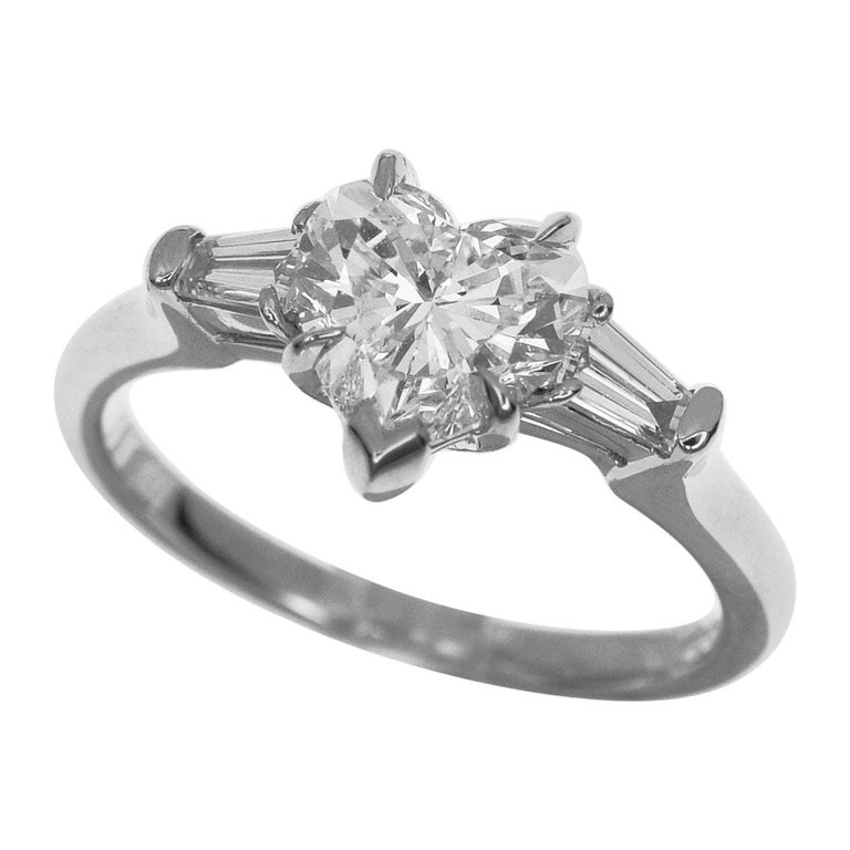 Harry Winston Classic Heart GIA Diamond 1.01 Carat ...