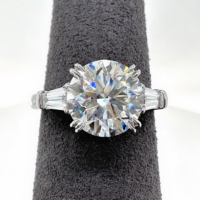 Cushion Cut Harry Winston Baguette Ring Best Harry Winston Setting
