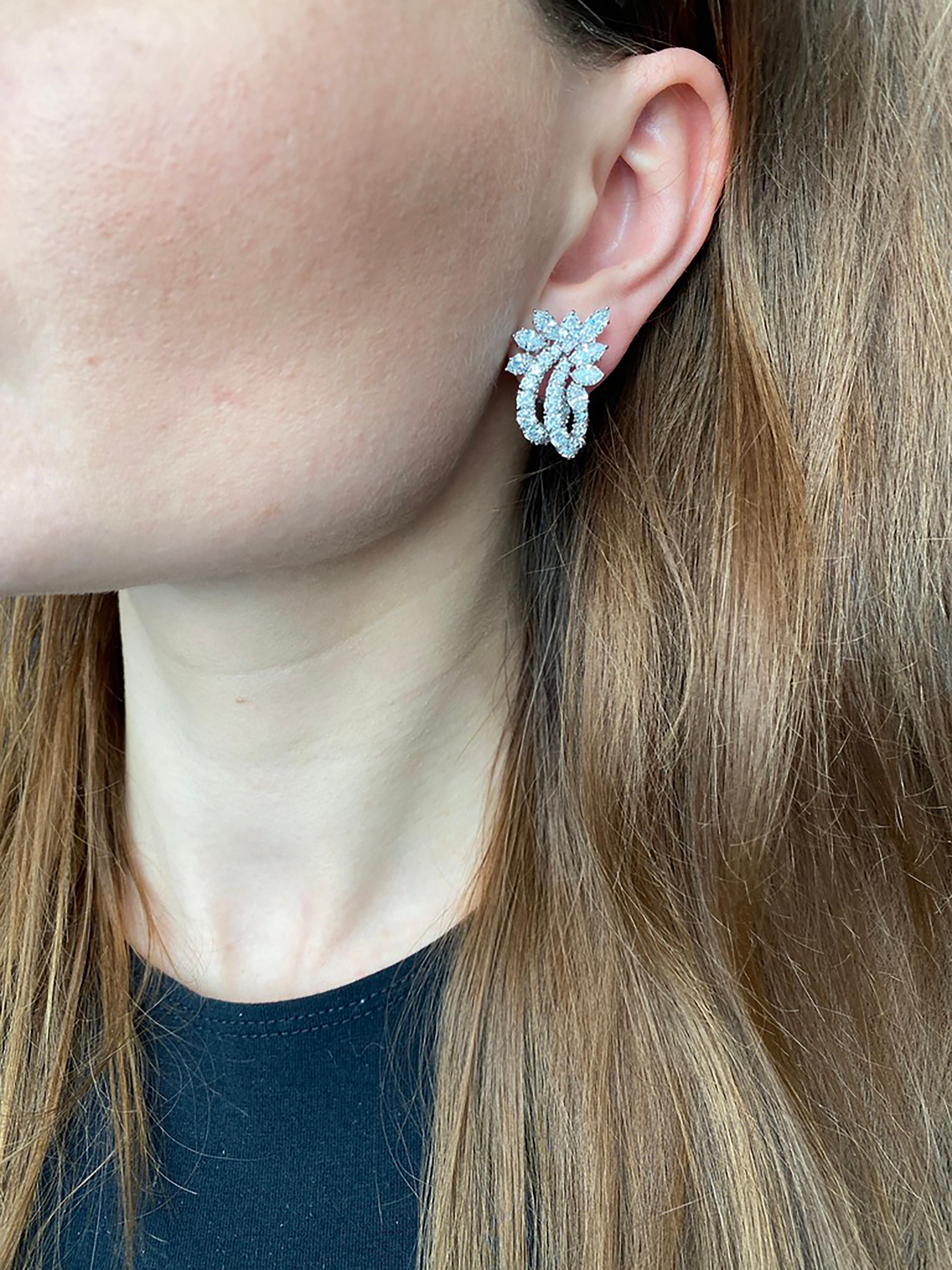 harry winston diamond loop earrings