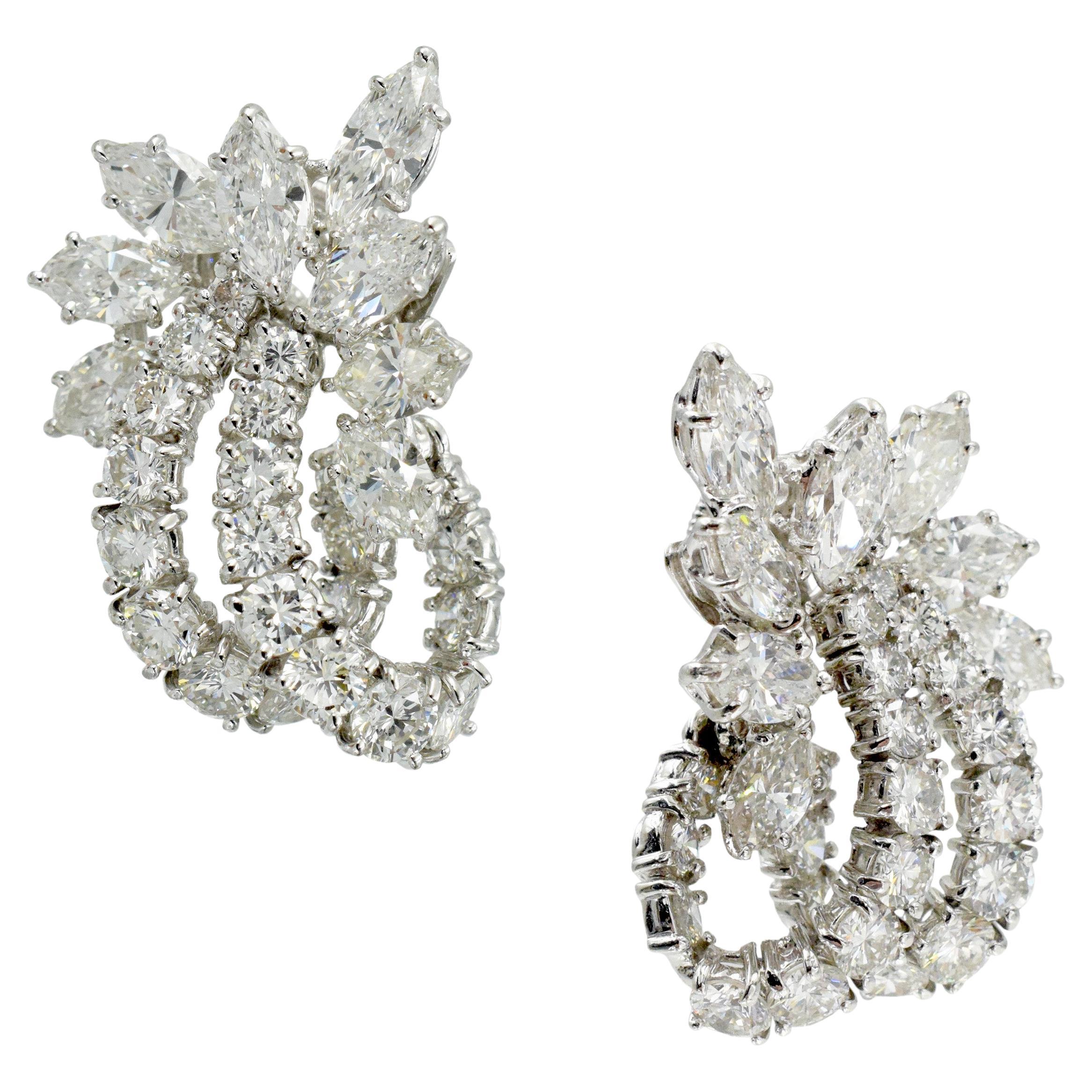 Winston Cluster Large Diamond Earrings