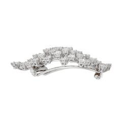 Harry Winston Cluster Vintage Platin-Diamant-Brosche/Halskette