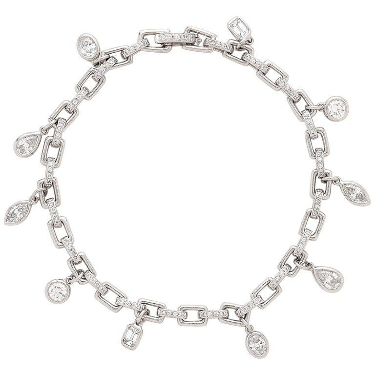 Harry Winston Custom Diamond Charm Bracelet at 1stDibs