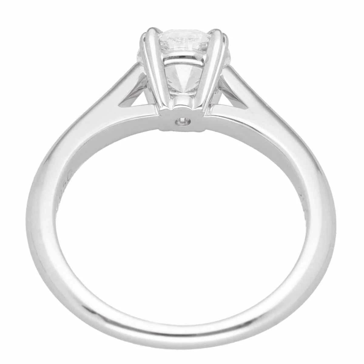 Taglio rotondo Harry Winston Diamante 0,70ct F-VS1-3EX Anello di fidanzamento solitario a brillante rotondo in vendita