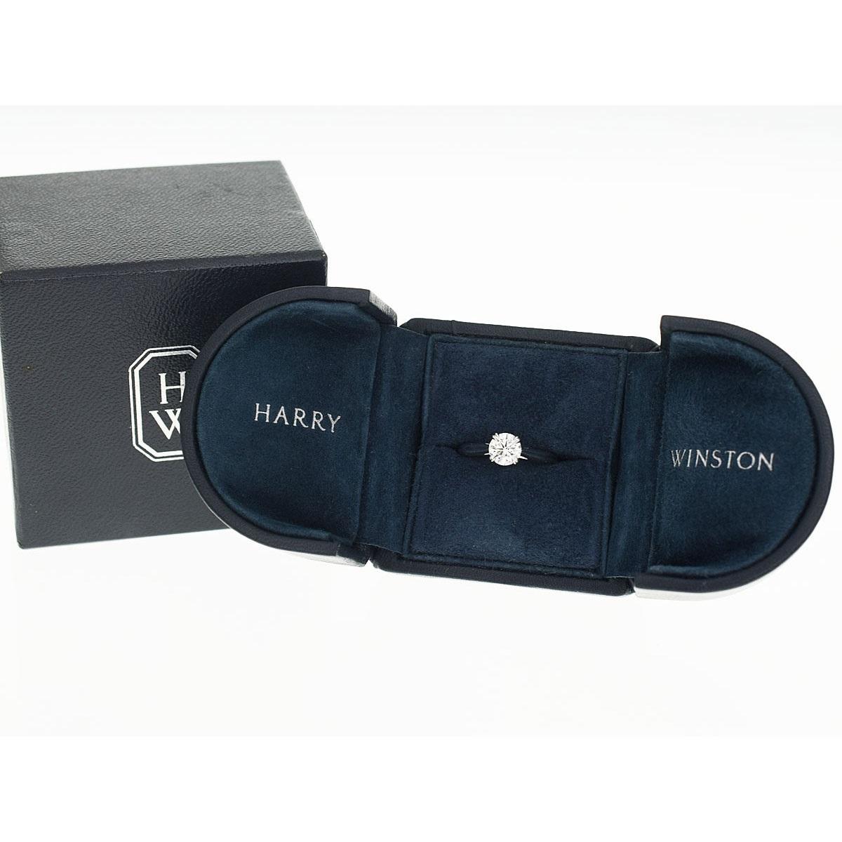 Harry Winston Diamante 0,70ct F-VS1-3EX Anello di fidanzamento solitario a brillante rotondo in vendita 4