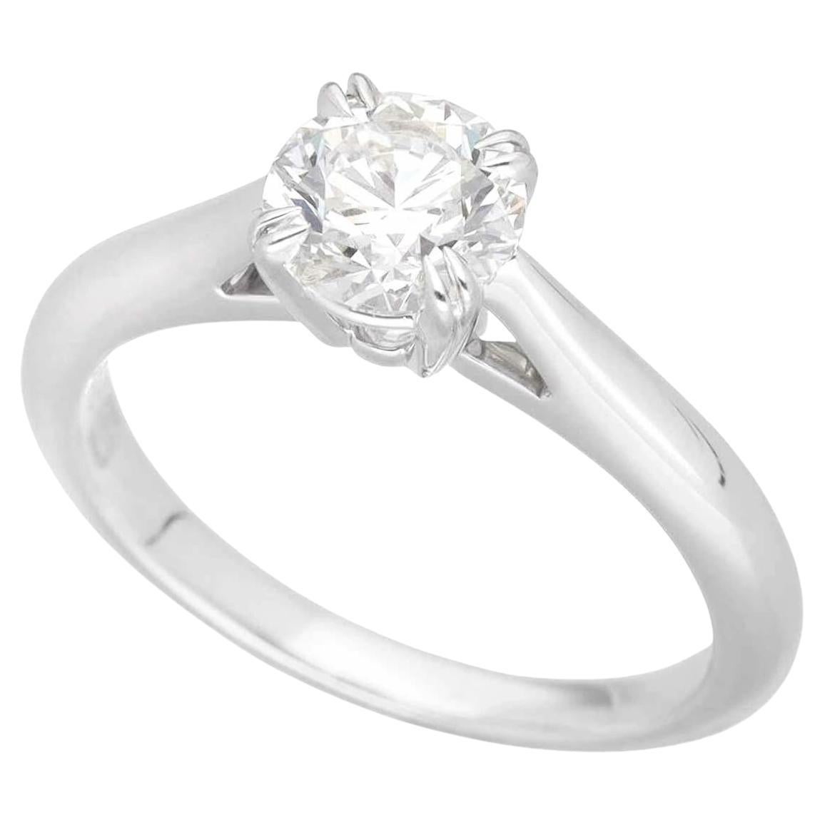 HARRY WINSTON Diamond 0.70ct F-VS1-3EX Solitaire Round Brilliant Engagement Ring