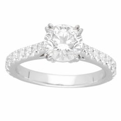 HARRY WINSTON Diamond 1.01ct F-VS2-3Ex Platinum Brilliant Love Ring US 3 3/4