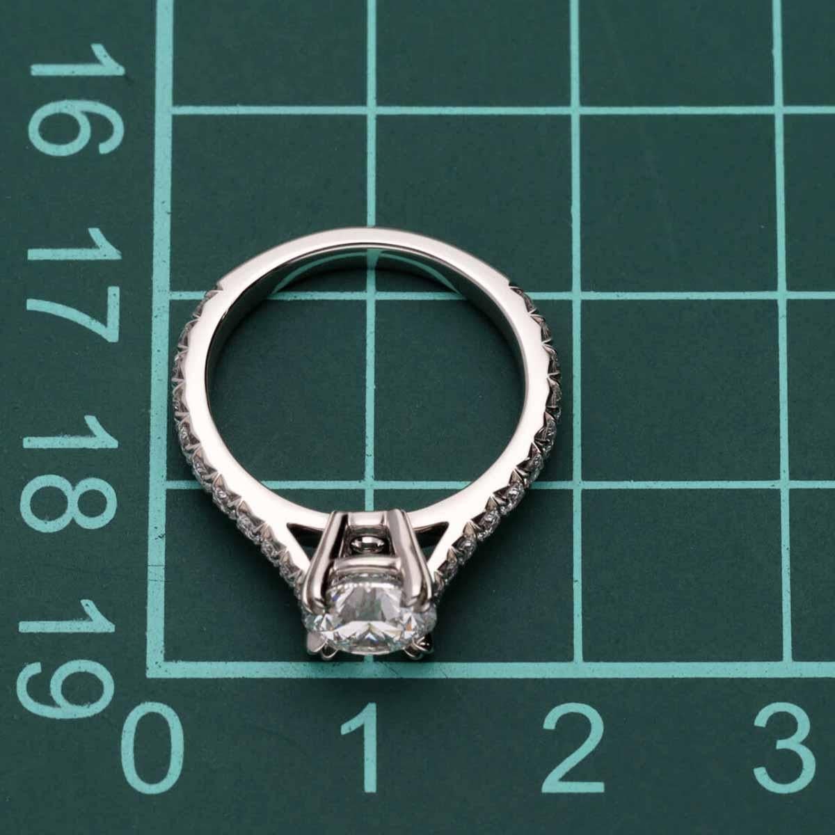 HARRY WINSTON Diamond 1.01ct F-VS2-3Ex Platinum Brilliant Love Ring US 3 3/4 For Sale 2
