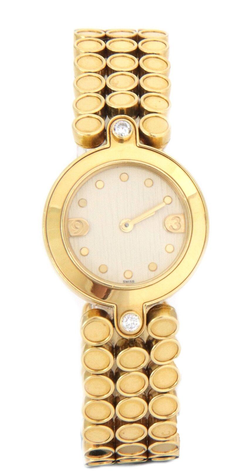 Harry Winston 18 Karat Gelbgold Damenquarz-Armbanduhr mit Diamanten (Moderne) im Angebot