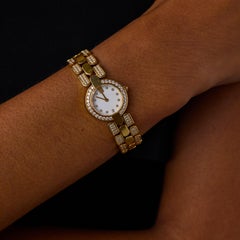 Reloj Premier de Harry Winston con diamantes y oro amarillo de 18 quilates