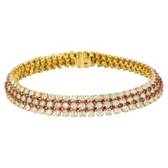 Harry Winston Diamond and Ruby Bracelet