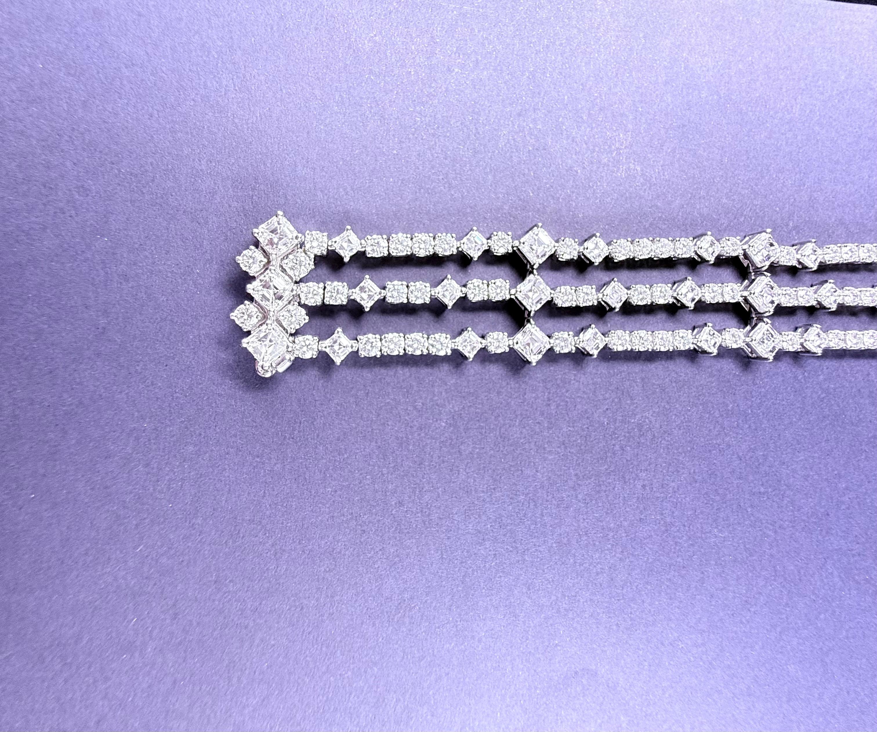 Taille brillant Harry Winston Bracelet diamant en vente