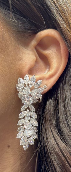 Harry Winston Diamond Brooch and Earrings Set