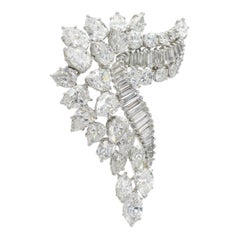 Harry Winston Diamond Brooch in Platinum