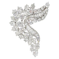 Vintage Harry Winston Diamond Brooch in Platinum