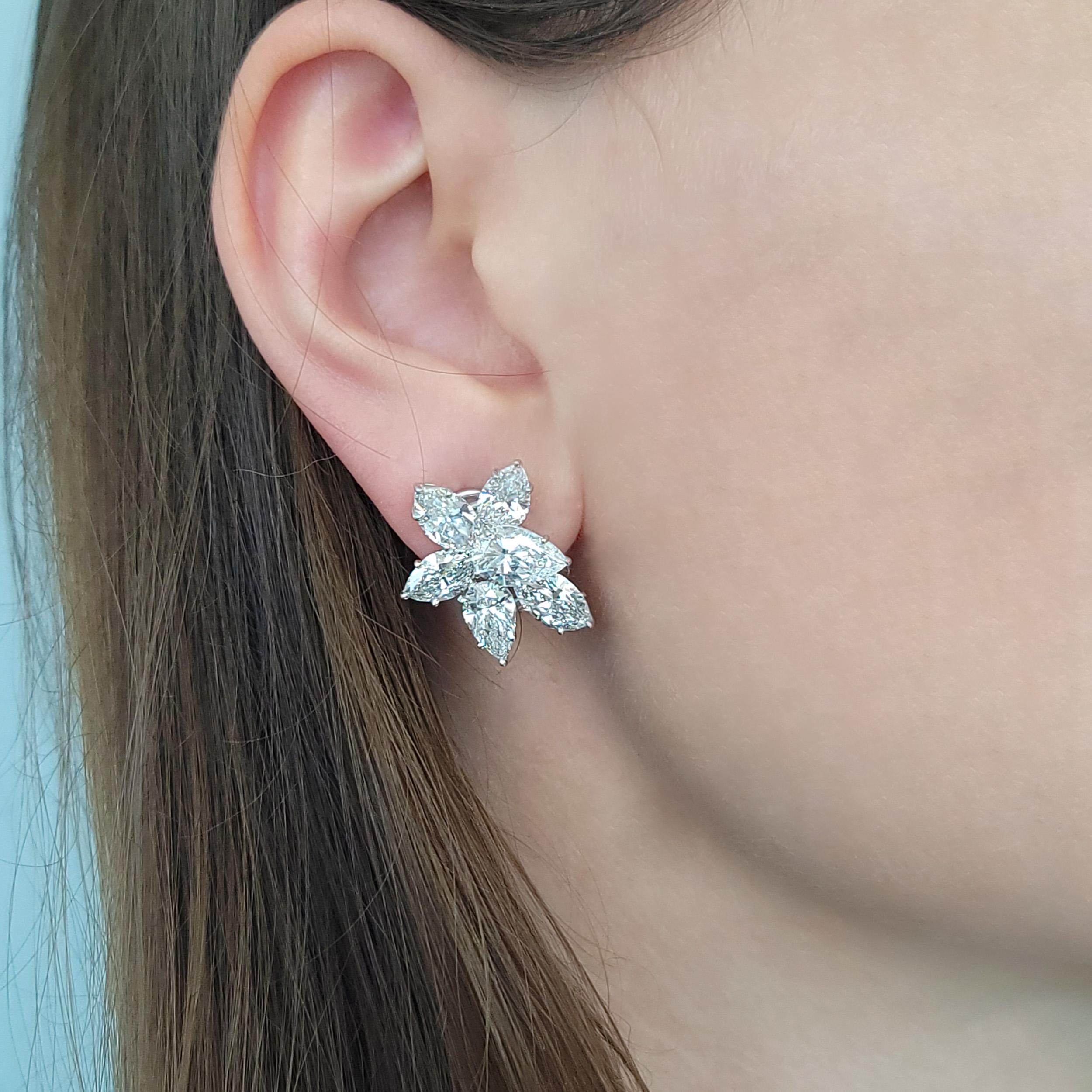 Artiste  Boucles d'oreilles à diamants Harry Winston. en vente
