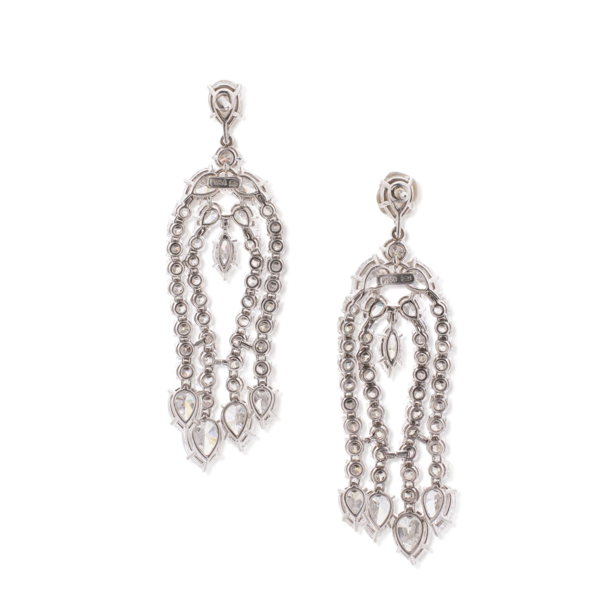 harry winston diamond chandelier earrings