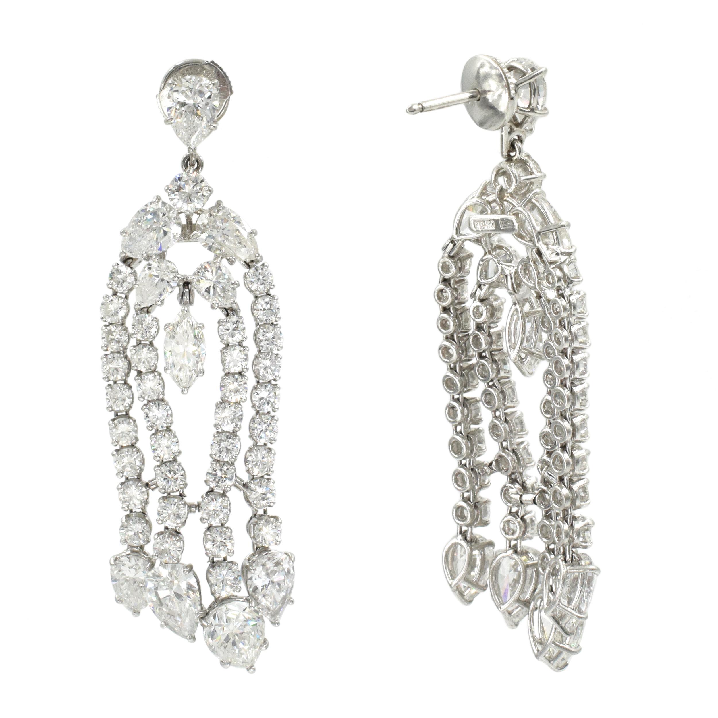 Harry Winston Boucles d'oreilles diamant en vente 1