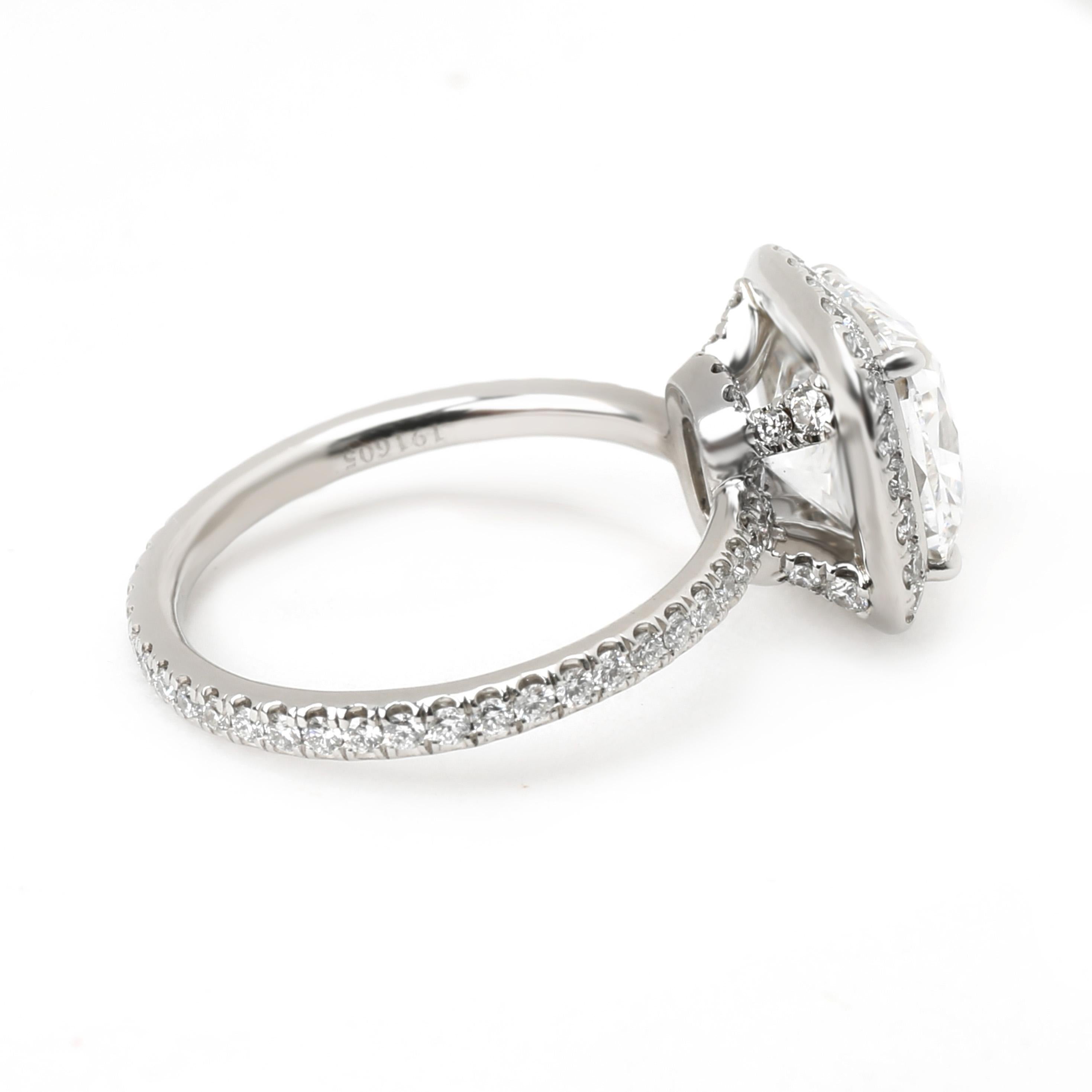 Cushion Cut Harry Winston Diamond Engagement Ring in Platinum '2.66 Carat Cushion D/VVS2'