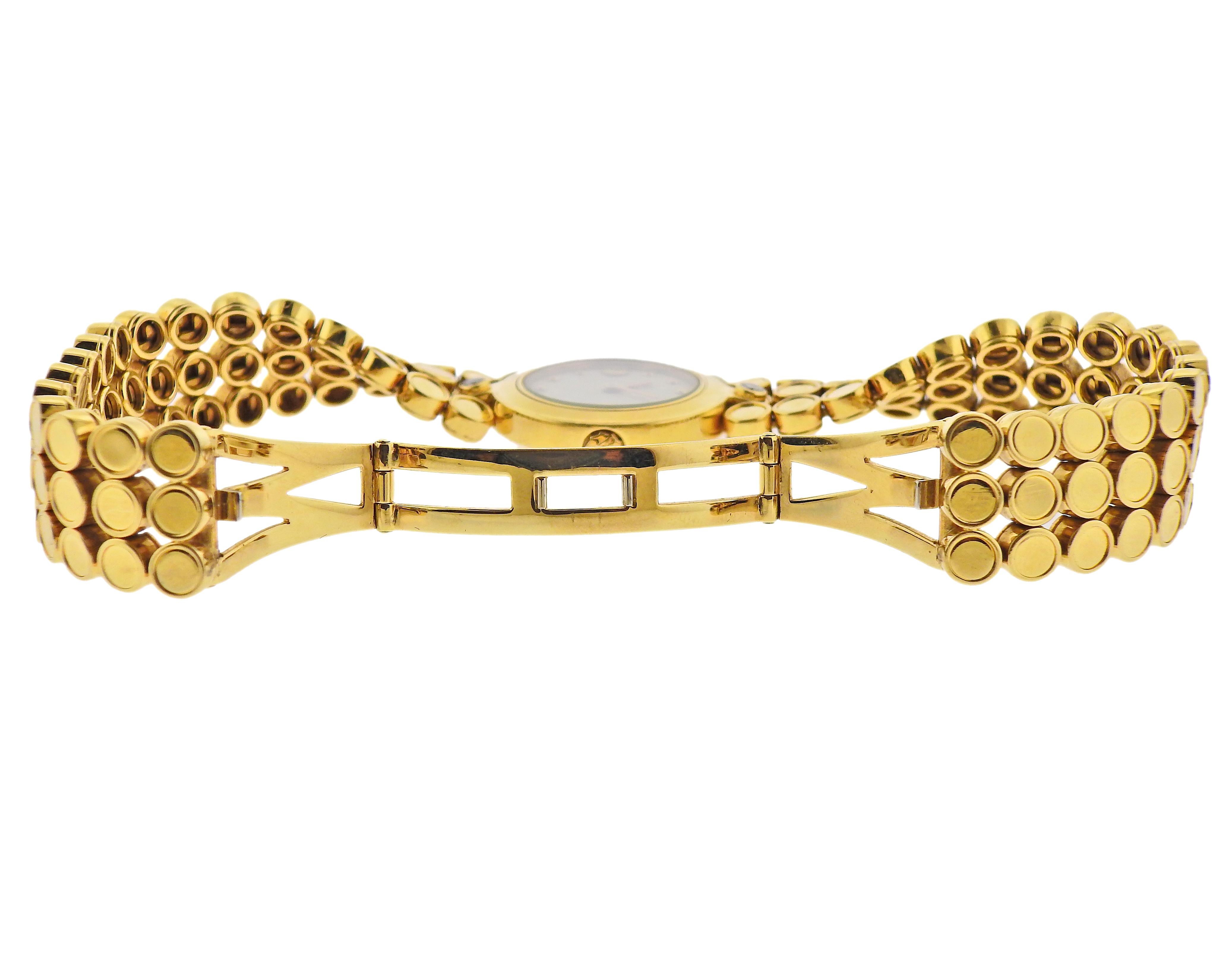 Harry Winston Diamant-Damenuhr in Gold im Zustand „Hervorragend“ im Angebot in New York, NY