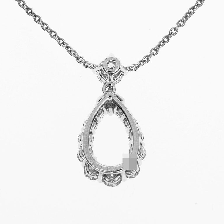 Harry Winston Diamond Loop by HW Medium Diamond Platinum Pendant For