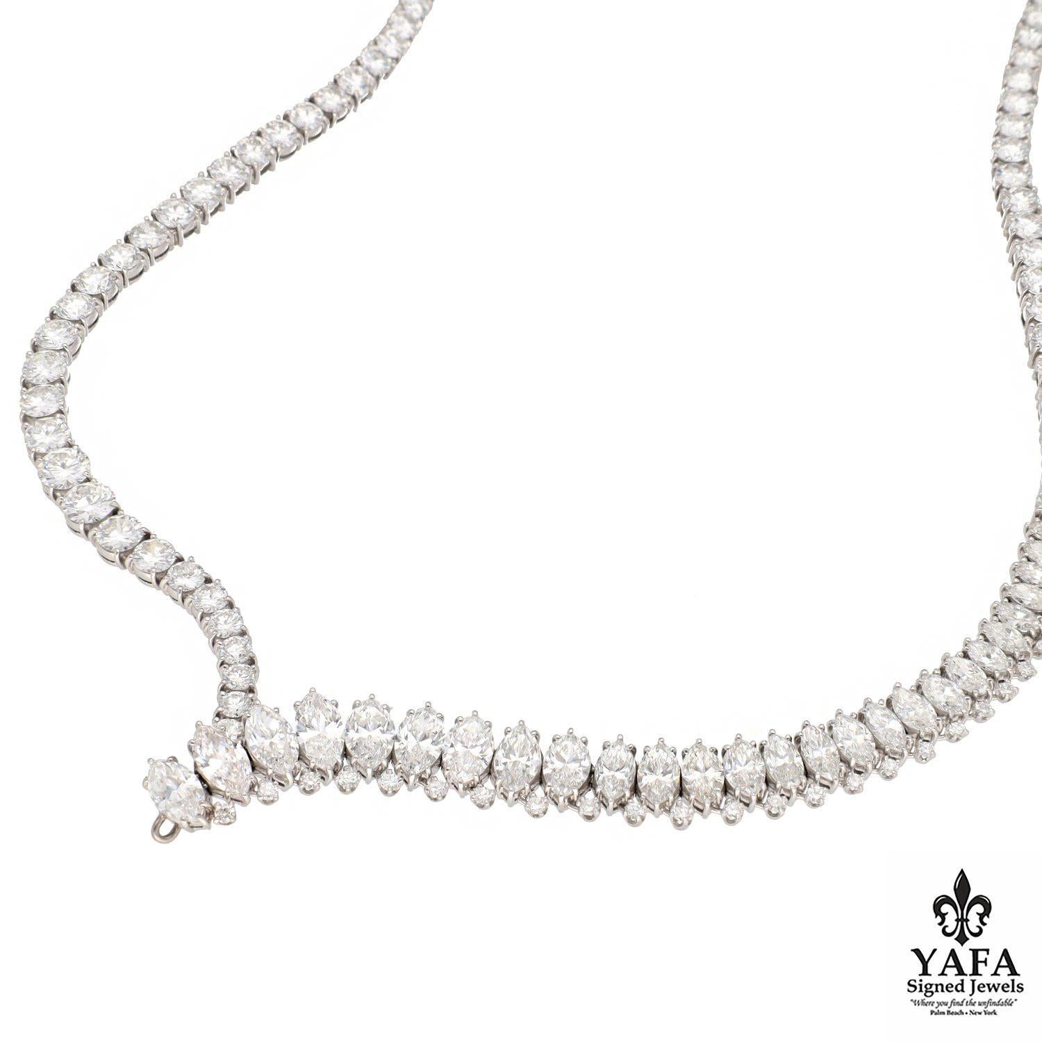 Collana di diamanti di Harry Winston In condizioni ottime in vendita a New York, NY