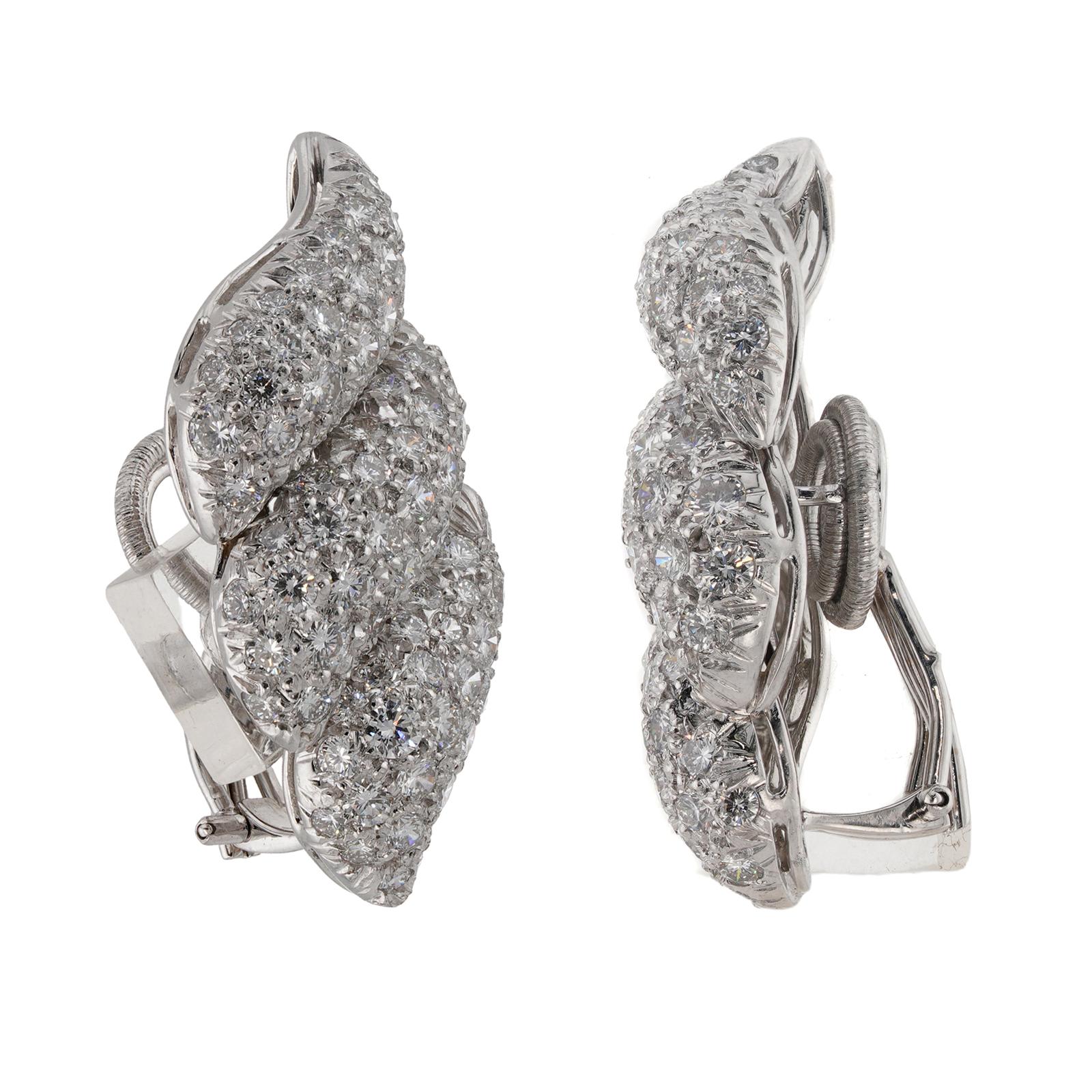 De las mujeres Pendientes HARRY WINSTON de diamantes y platino en venta