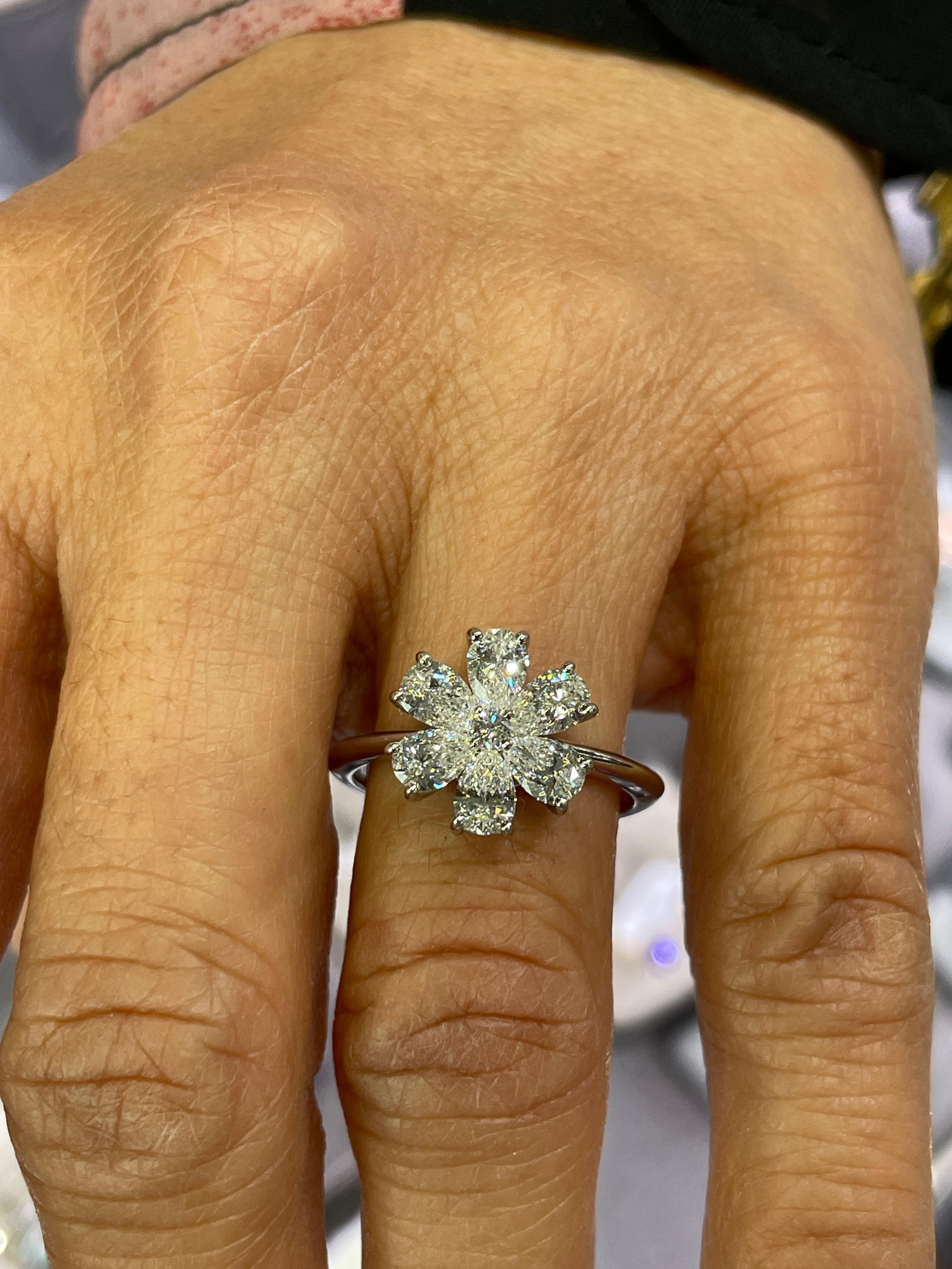 Harry Winston Diamond Platinum Engagement Ring 2