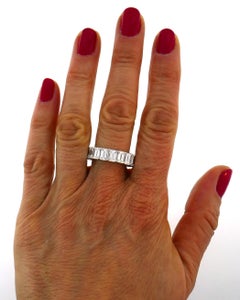 Harry Winston Diamond Platinum Eternity Band Ring