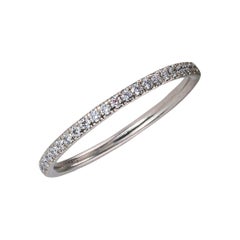 Harry Winston Diamond Platinum Eternity Ring Size 5.75