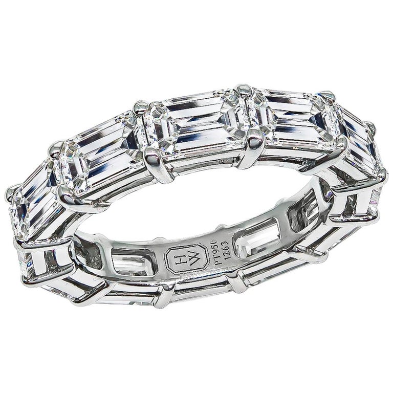 Harry Winston Diamond Platinum Eternity Wedding Band 1