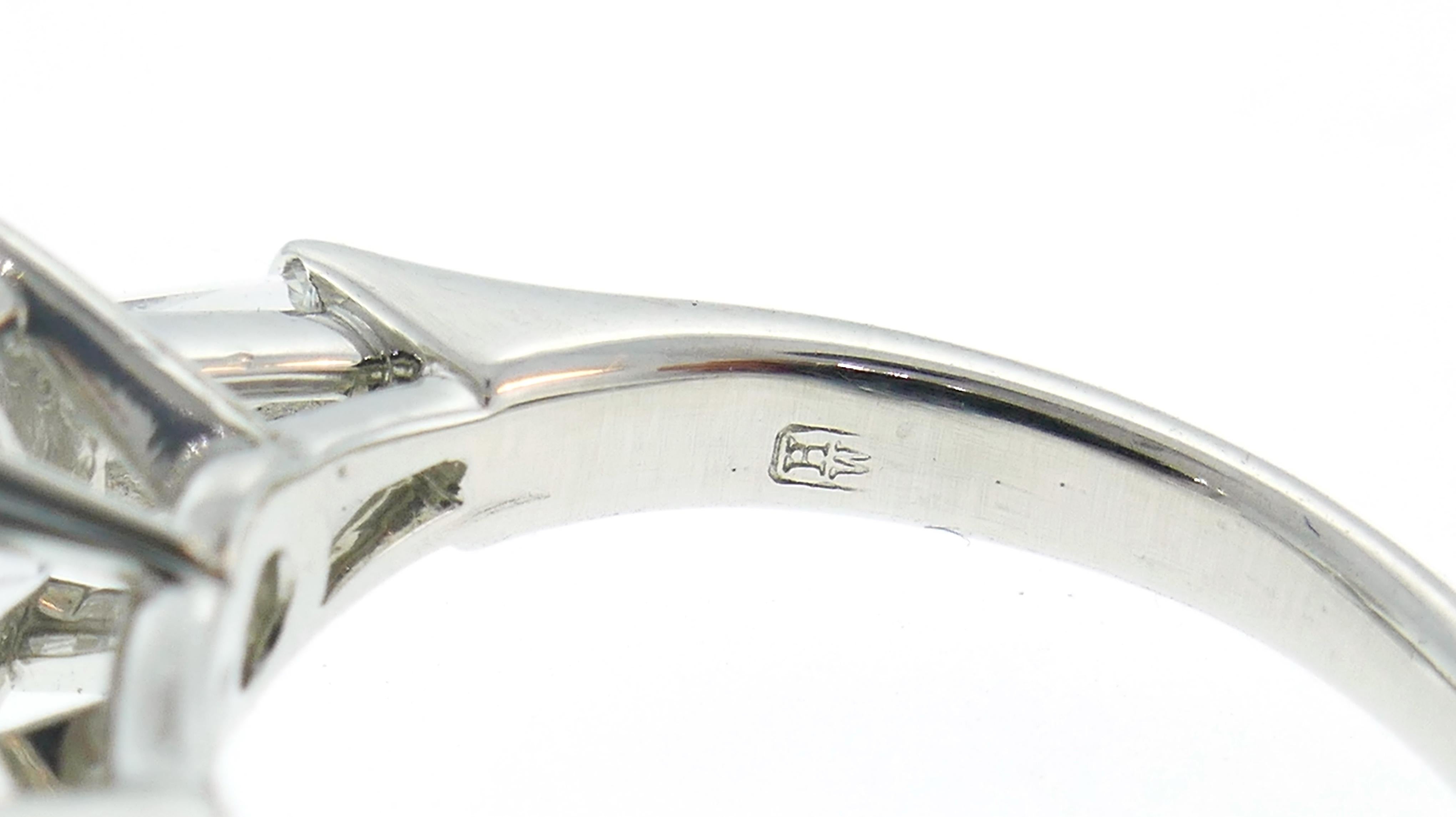 Harry Winston Diamond Platinum Ring 1.29 Carat D/IF GIA 3